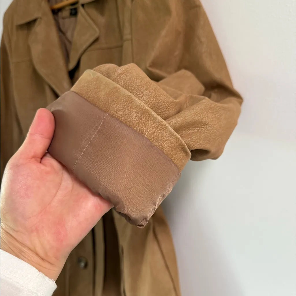 Giacca Brown Classic Trench Coat Tan Size L - Image 4