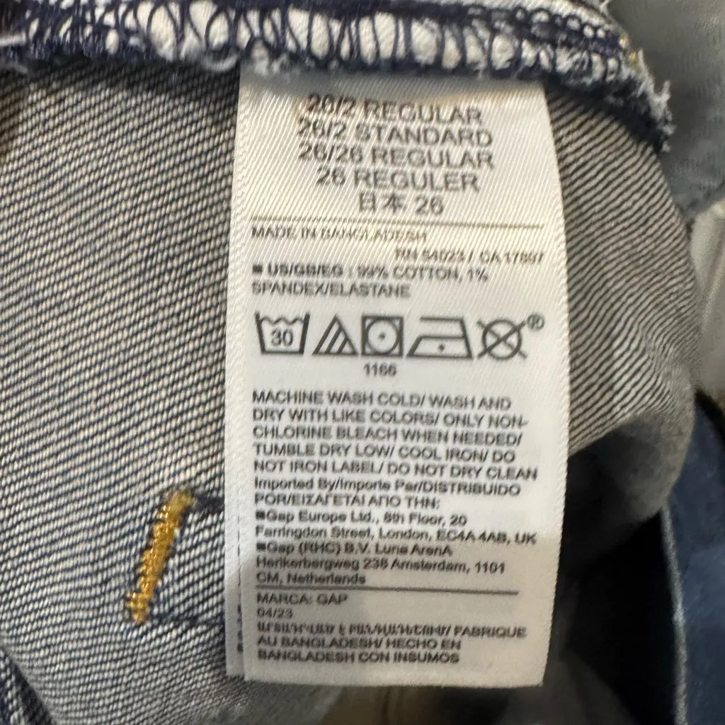 Gap mid rise 90s loose blue jeans size 26 NWOT - Image 8