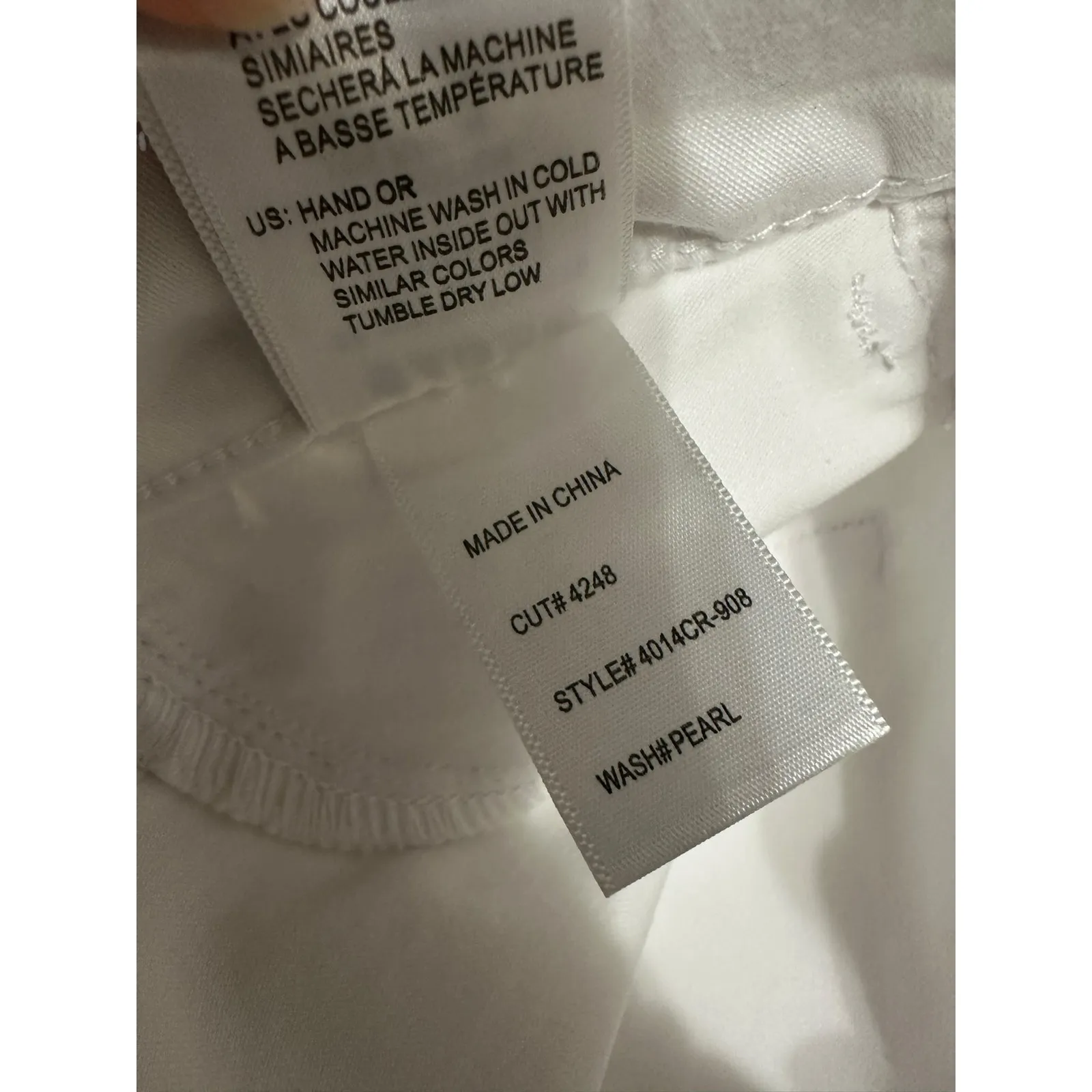 Articles Of Society Pearl white skinny‎ jeans size 25 #4014CR-908 - Image 5