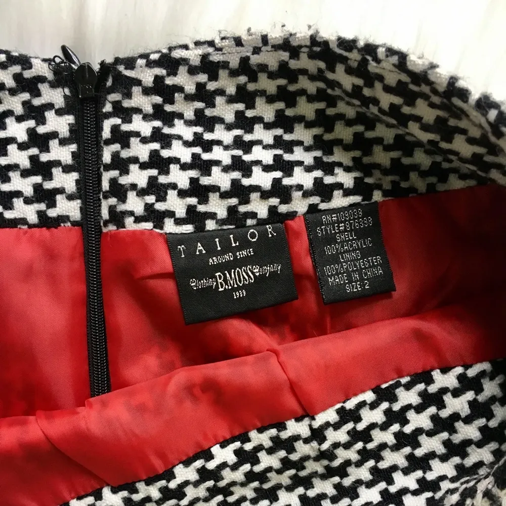 Houndstooth B. Moss  Pencil Skirt - Image 3