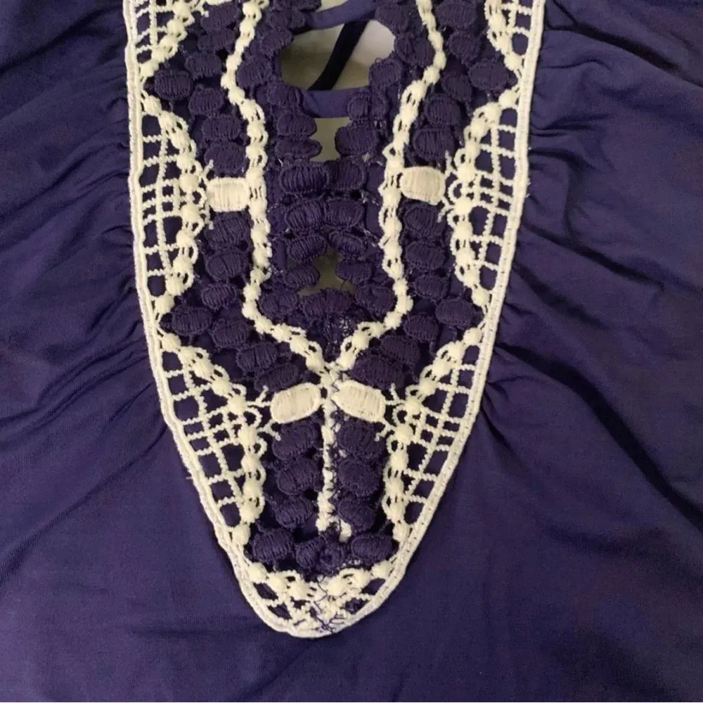 BECCA Swimsuit Delilah Plunge One Piece Swimsuit In Starry Night Navy Size S NWT - Image 4