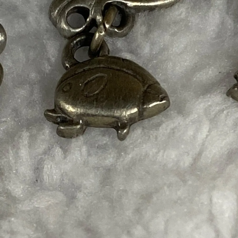 Hummingbird Flower Pin Brooch Jewelry Silver Color Butterfly Lady Bug Dangles - Image 3