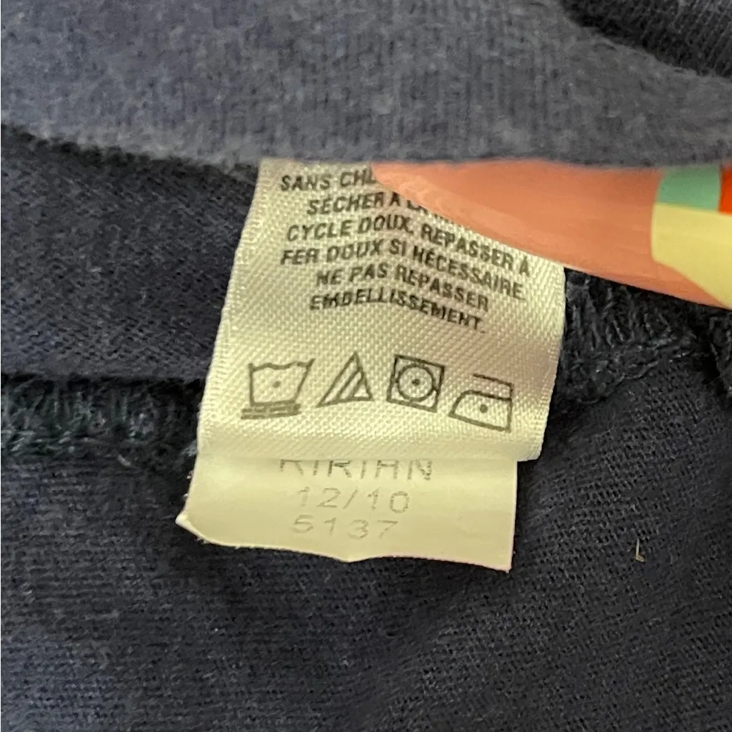 Aeropostale navy blue short sleeve round neck T-shirt silver glitter logo. XL. - Image 9