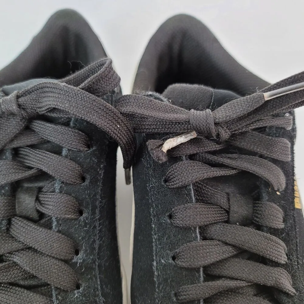 Puma Vikky Womens Size 7 Black Low Top Sneakers Suede Shoes 362624-02 - Image 5