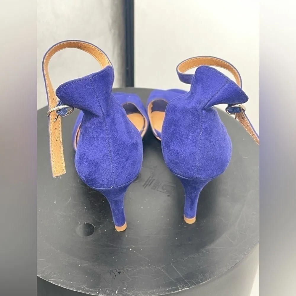 H&M purple strap sandals, size 9‎ suede S-69 - Image 3