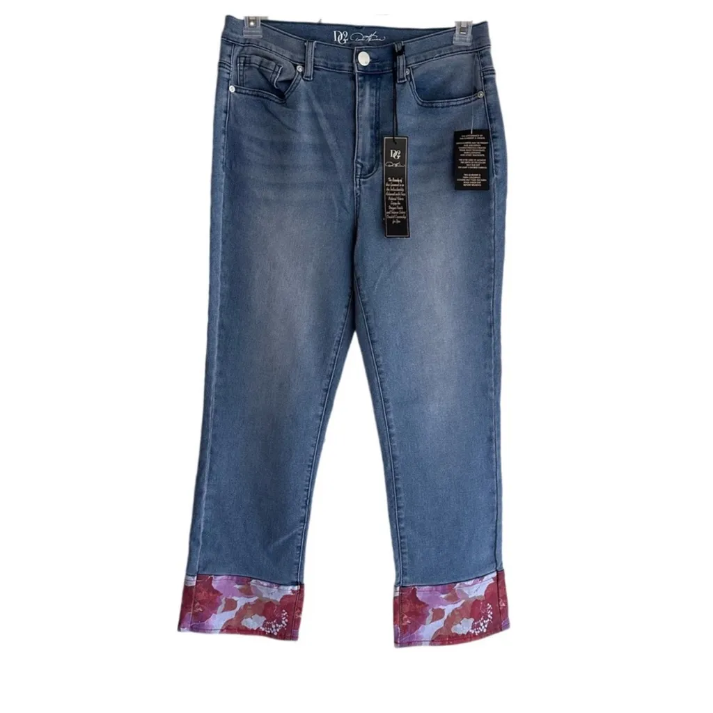 DG2 by Diane Gilman Flex Stretch Denim Ankle Accent Straight Ankle Jean 10T NWTS Blue Size undefined - Image 9