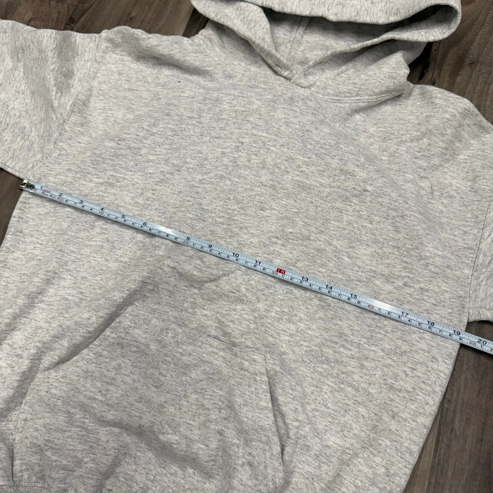 Gildan heavy blend light gray hoodie - Image 3