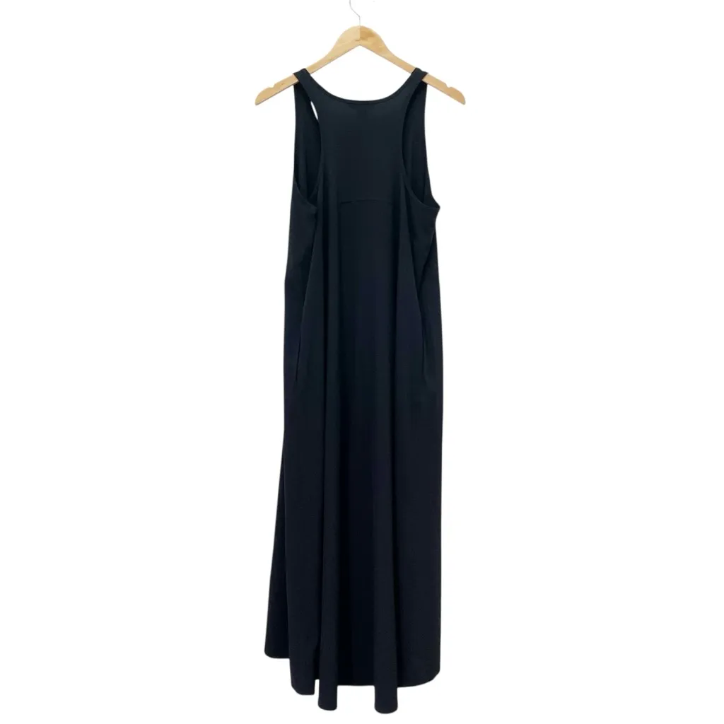 Athleta Presidio Traveler Maxi Dress Black Sleeveless Scoop Pocket Size Medium - Image 3