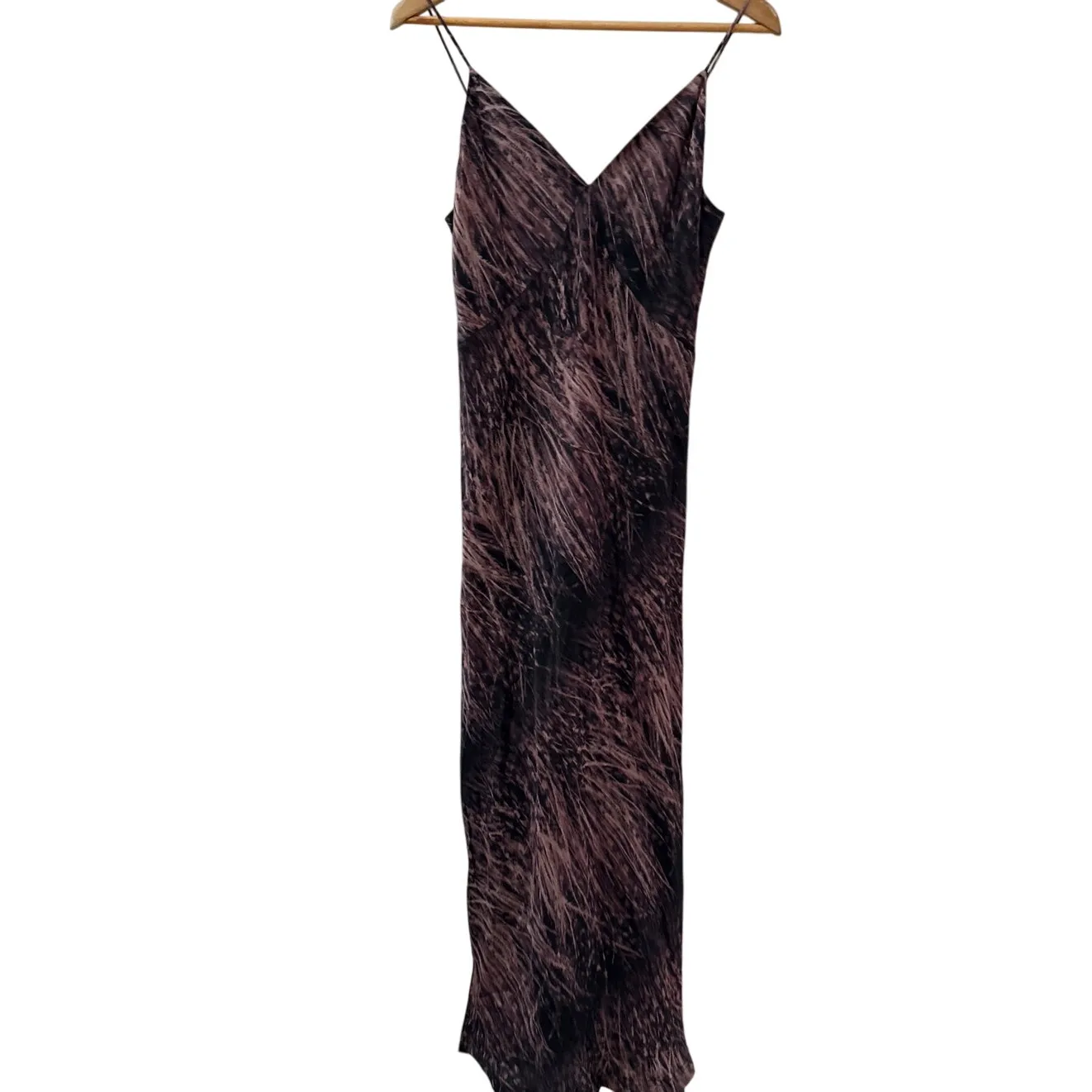 All Saints Melody Pembury‎ Midi Slip Dress Mink Pink Size 6 - Image 8