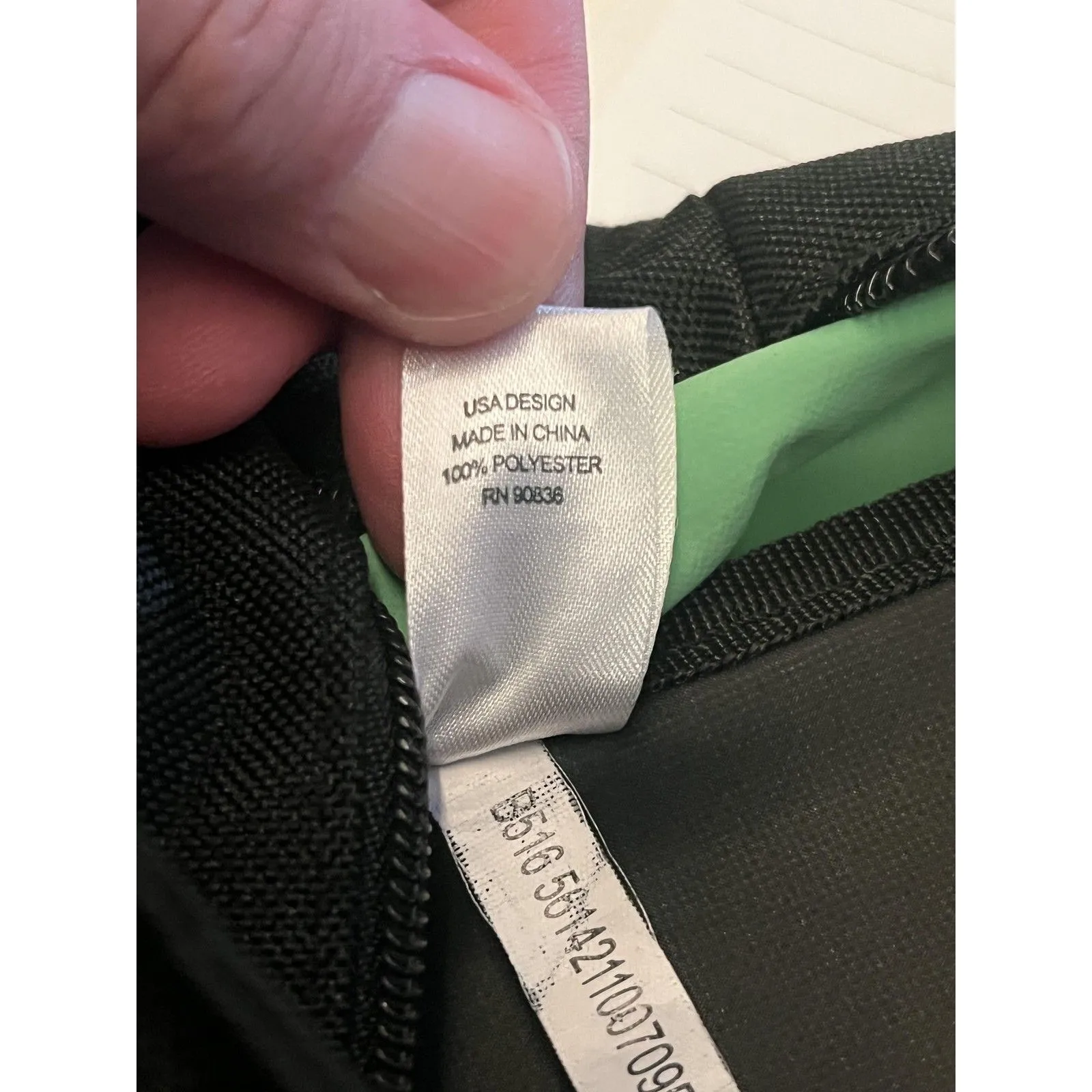 Port & Company Tote Bag Black Green Zip Top Mesh Pockets Shamrock Clover Irish - Image 13