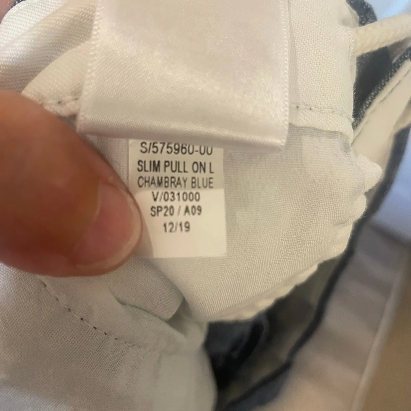 Old Navy Slim Built-In Flex Linen-Blend Interior Drawstring Pants size L - Image 4