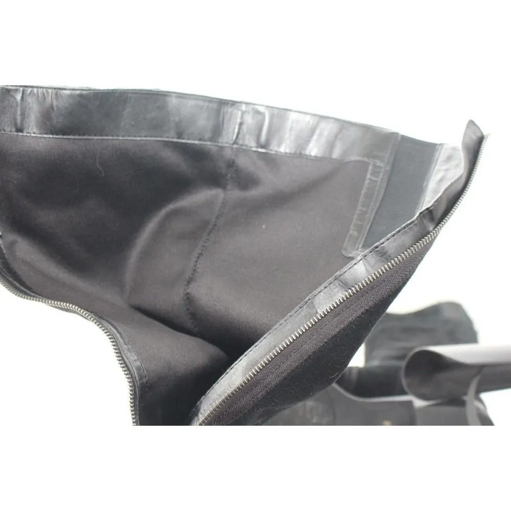 Franco Sarto Boots Suede/ Leather Black Size 9.5 - Image 9