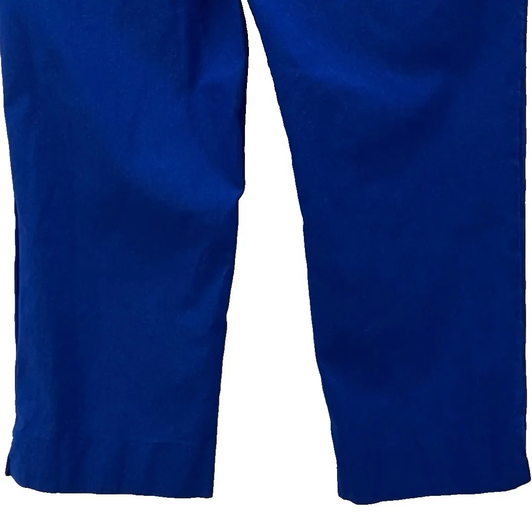 Chicos Womans Capri Pants Size L or‎ 2 Royal Blue Professional Career Business - Image 5