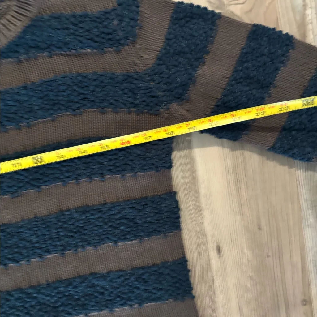 BCBG Brown and Blue Striped Sweater NWT Size M - Image 5