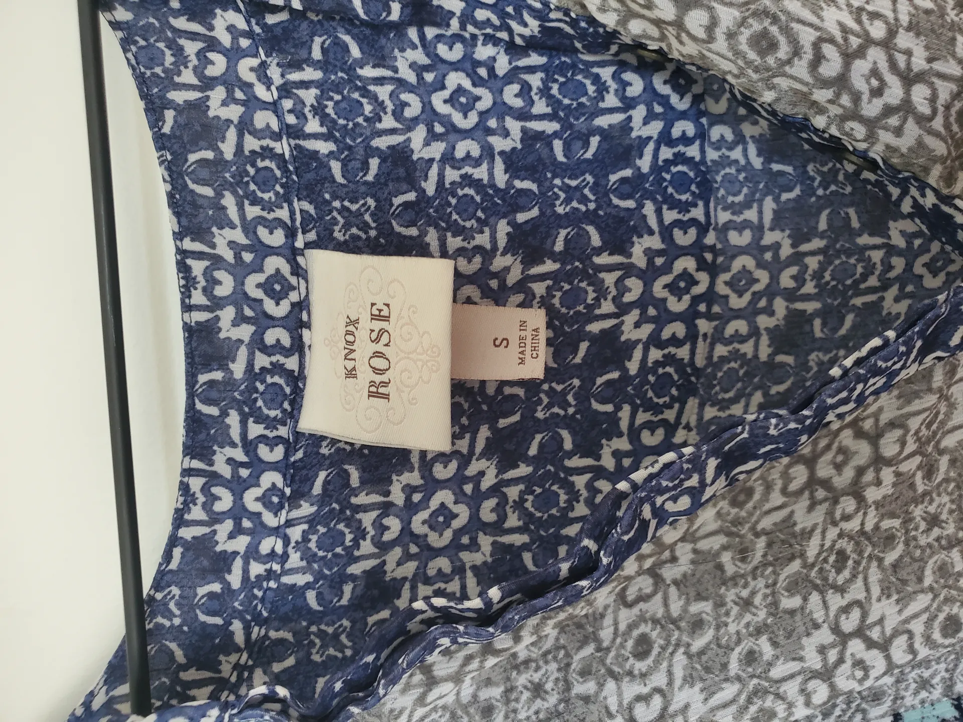 Knox Rose  Women's Size Small Blue Sleeveless Sheer High Low Dress - Image 4