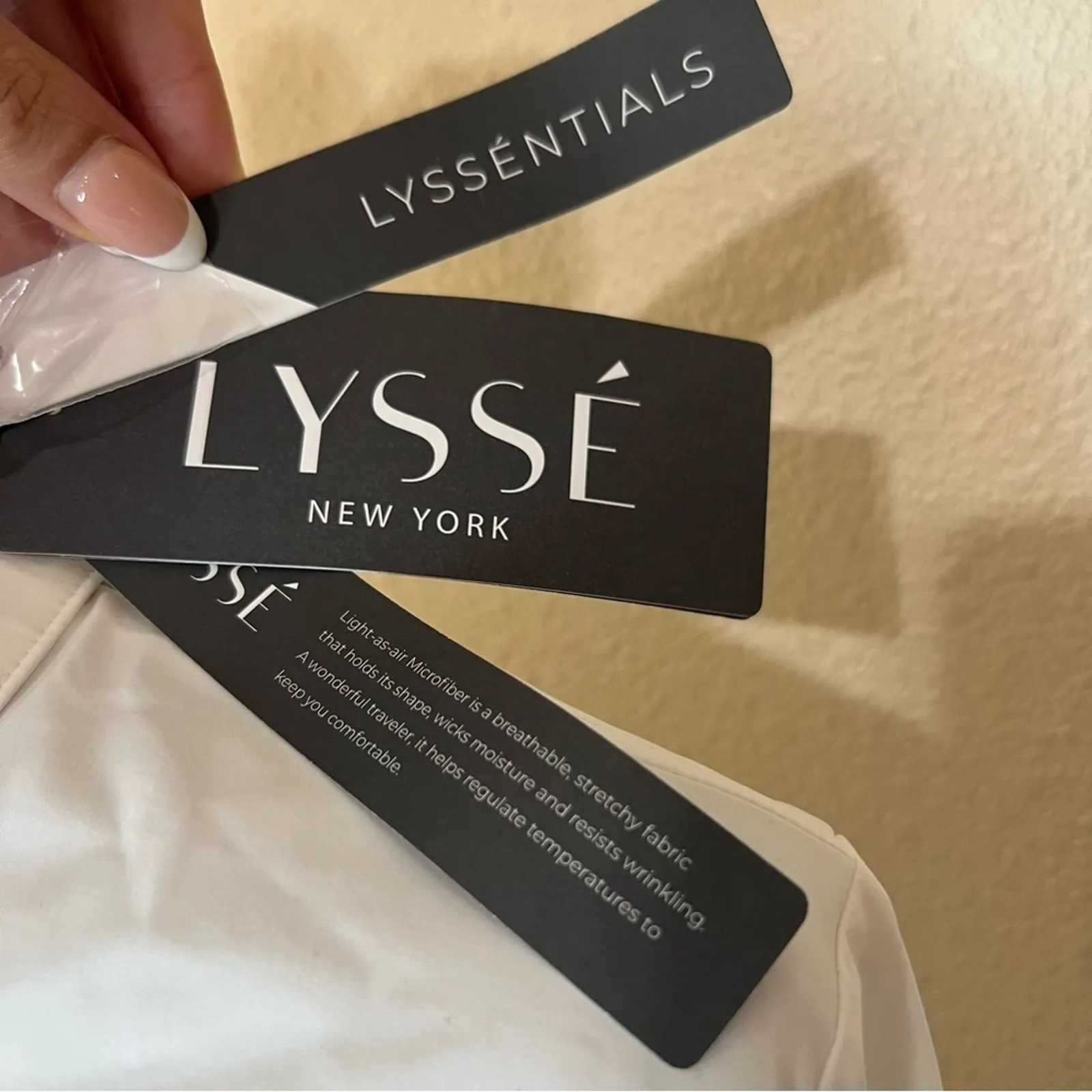 Lysse white Schiffer Button Down long sleeve shirt NEW M - Image 10