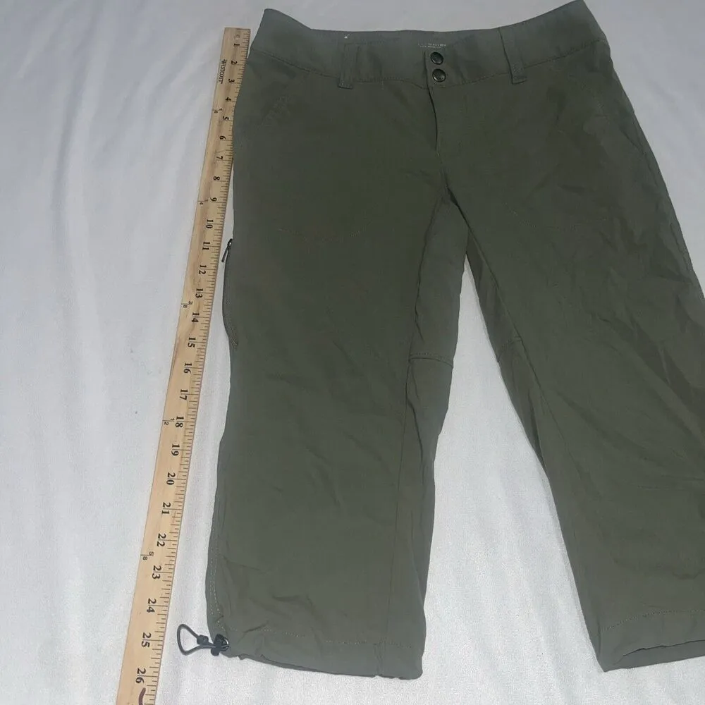 Women's COLUMBIA Size 6 Crop Pant Omni-Shield Lightweight Hike Travel Pockets - Image 4