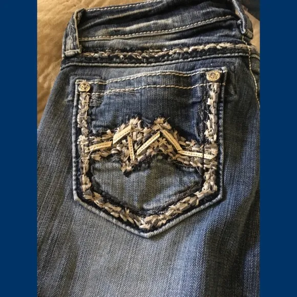 Boot Cut Distressed Jeans 27 - Image 2