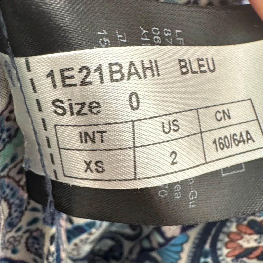 Ba&sh Bahia tiered skirt in a blue paisley print 2 - Image 7