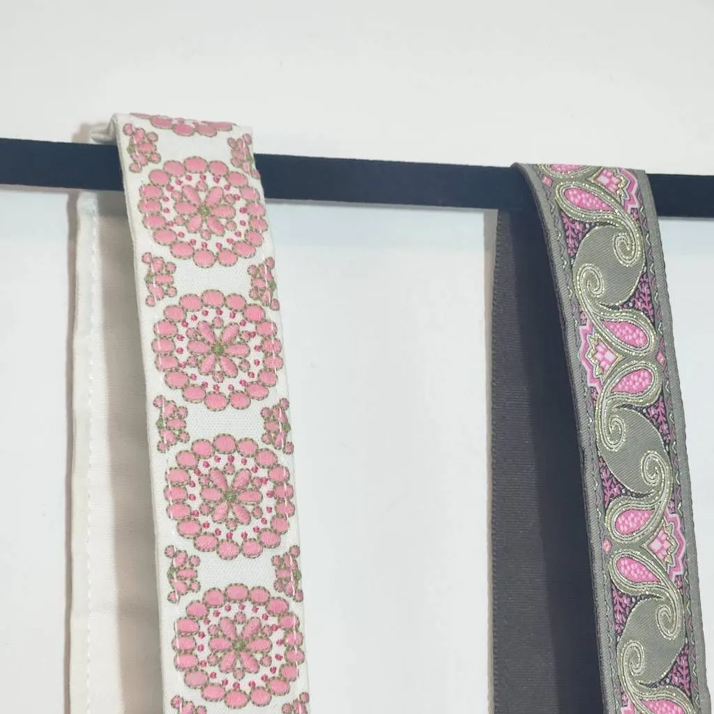 Belt Bundle Set of 2 Pink Boho Belts Green - Image 4