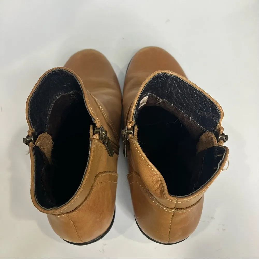 Propet Waverly double zipper ankle boots tan leather womens size 7 comfort shoes - Image 8