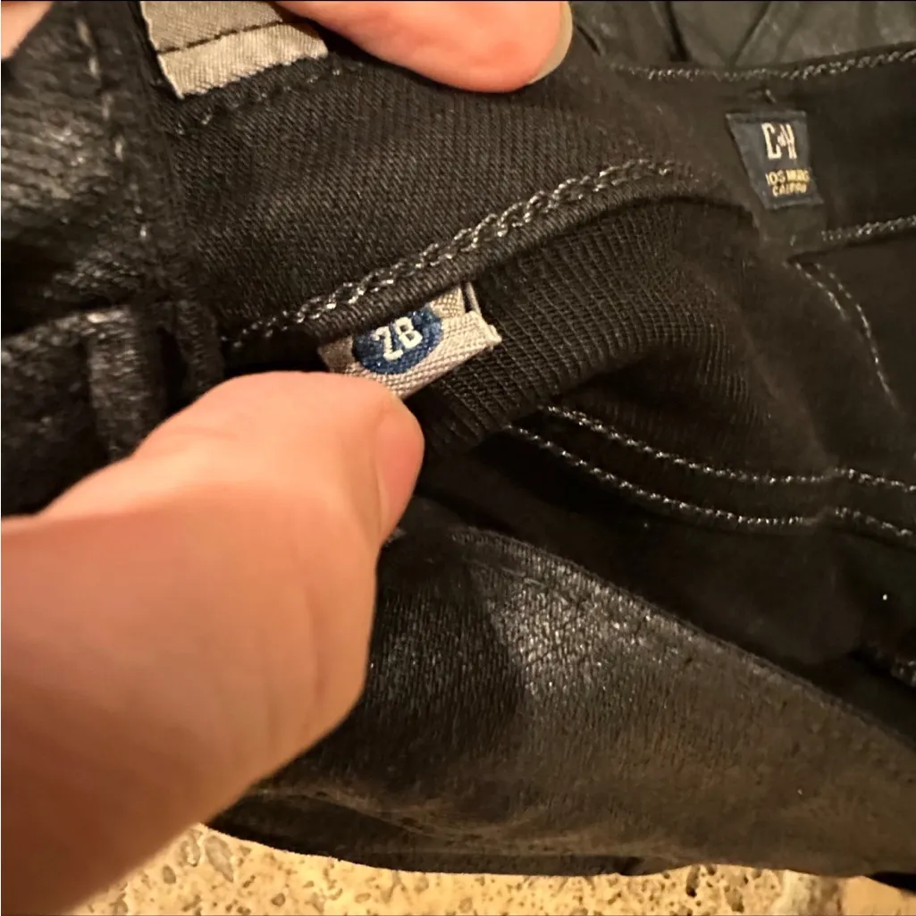 Citizens of Humanity Rocket High Rise Skinny Coated Faux Leather Look 28 Black - Image 11