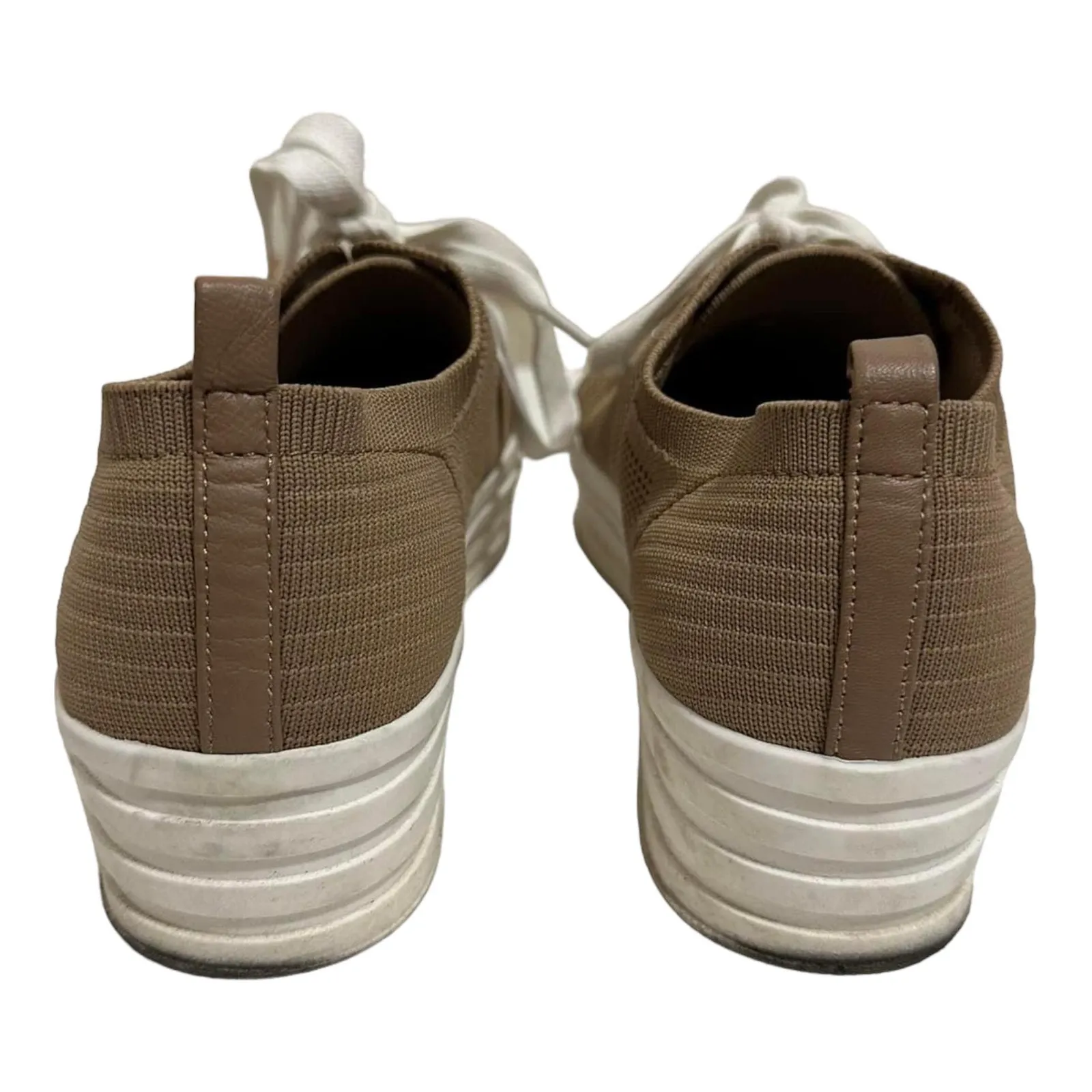 Gianni Bini Marnah‎ Womens Lace-Up Brown Platform Sneakers Size 7.5M - Image 5