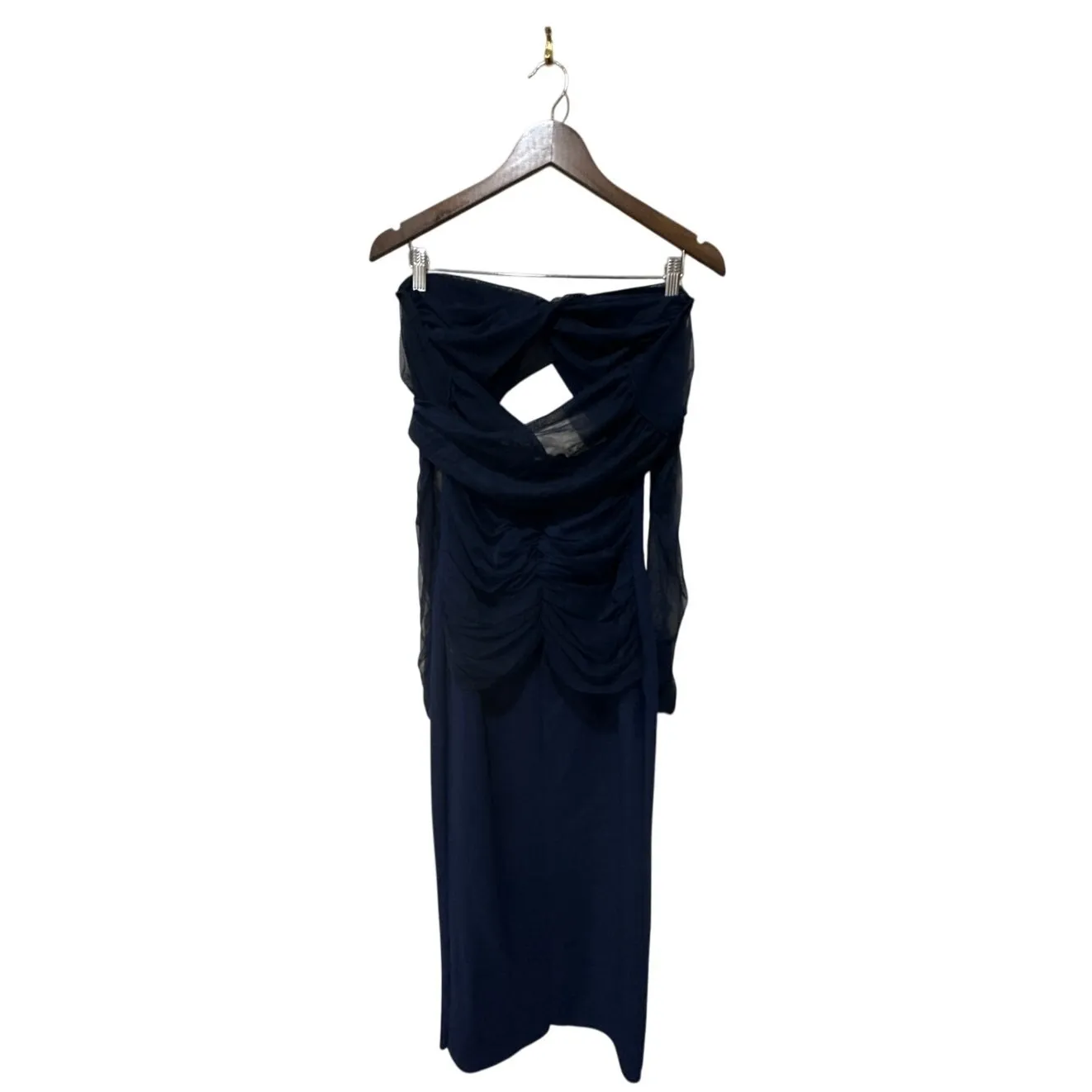 Chiara Boni La Petite Robe Leitha Mesh Cutout Midi Dress Size 8 New with Tags - Image 8