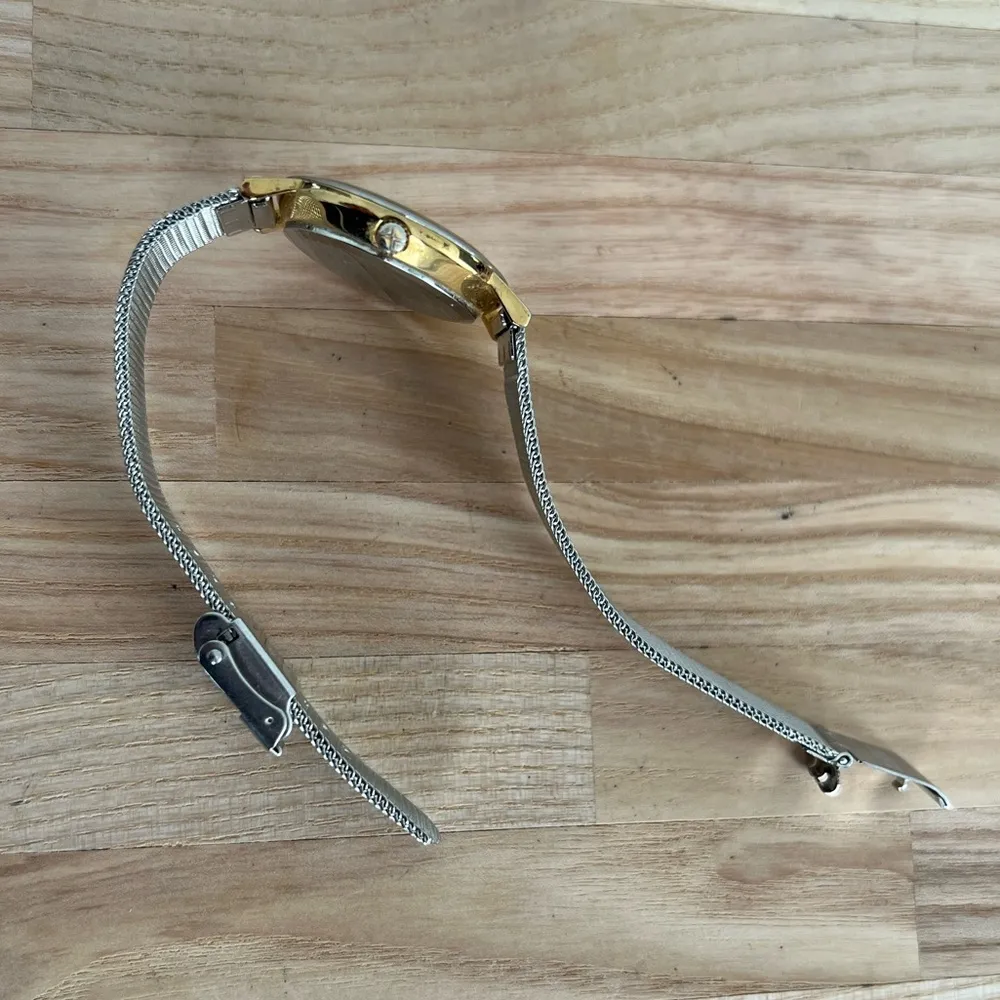 Skagen Ladies Watch Silvery White Dial Date Window Adjustable Stainless Bracelet - Image 6