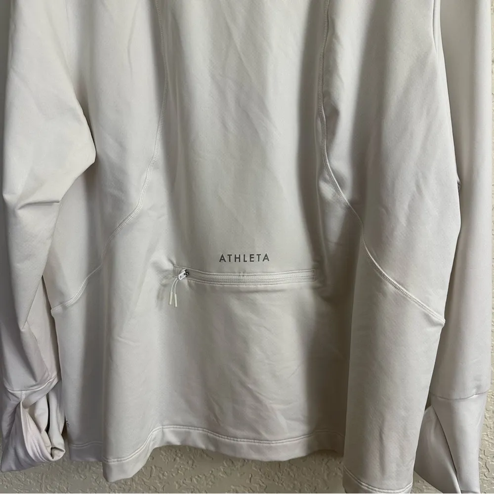 Athleta  Whistler Half Zip White Size 2X Athletic Pullover w Thumbholes 983842 - Image 7