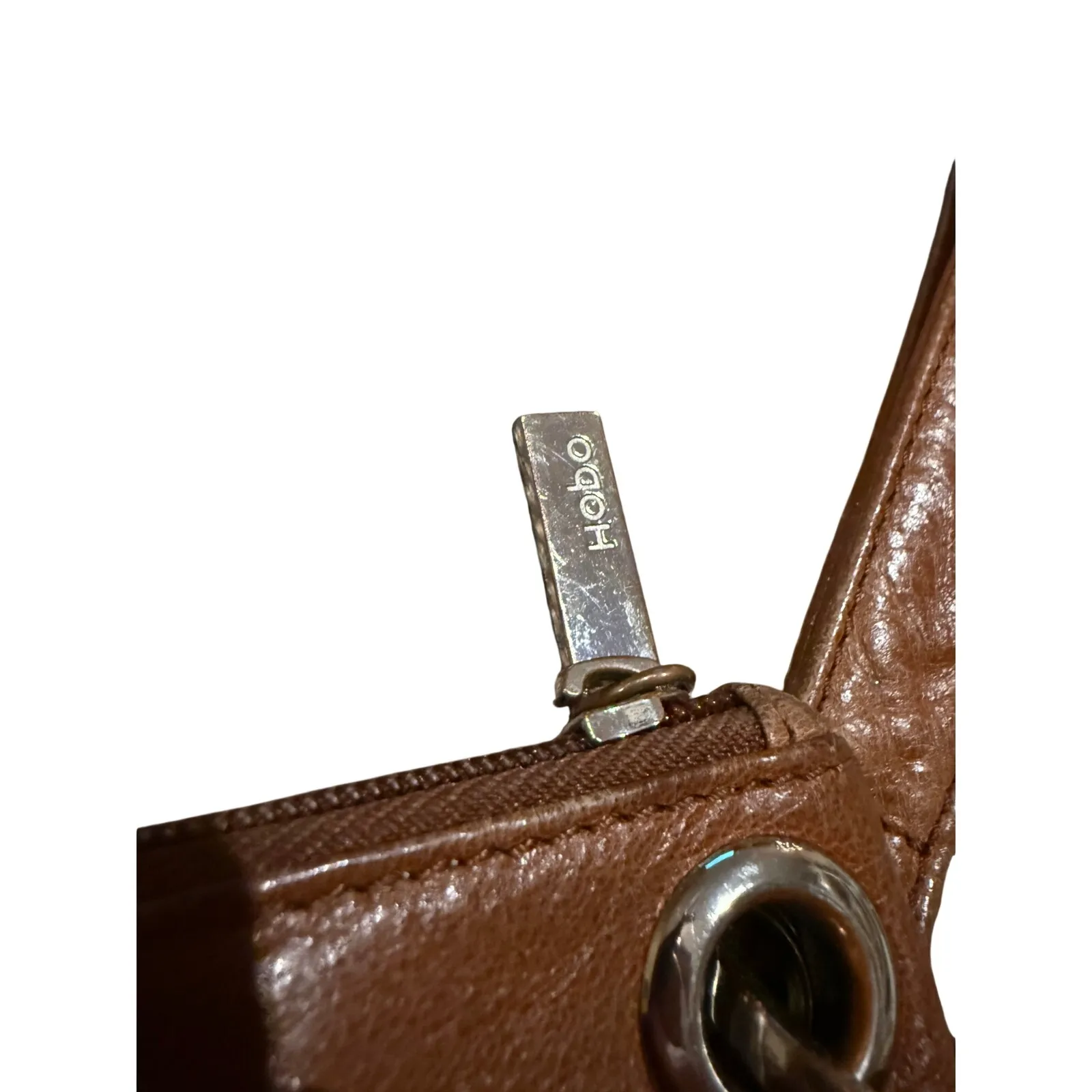 HOBO International Brown Leather Wristlet Clutch Wallet Purse - Image 2