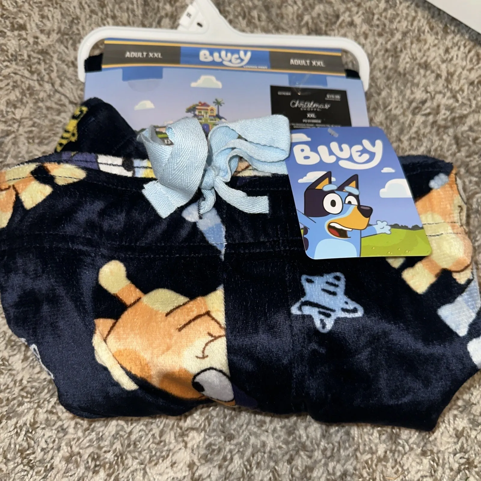 Bluey Pajama Pants Adult Size Xl Bingo Dog Disney Lounge NEW Blue - Image 4