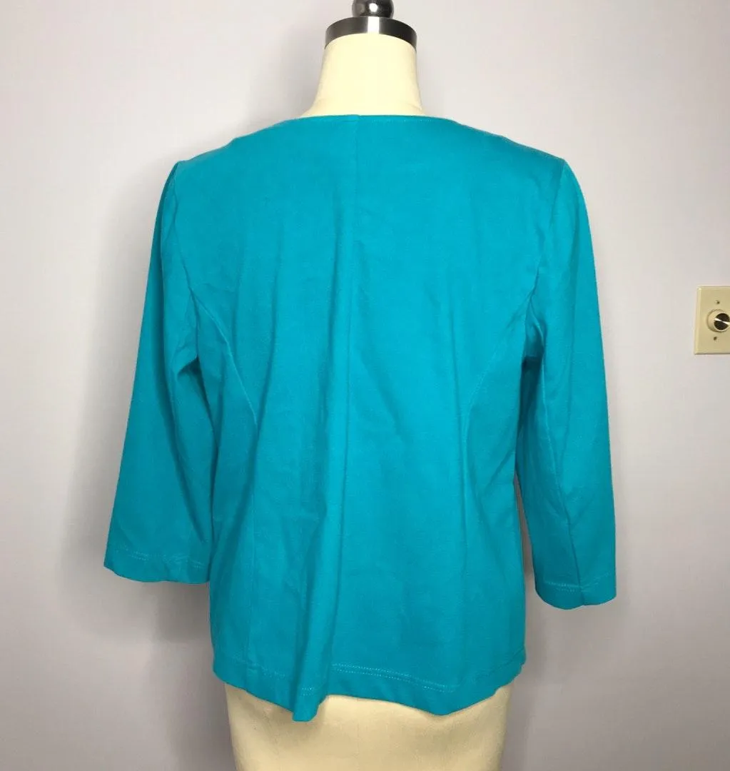 NWT  Smart Denim Zip Jacket - Image 4