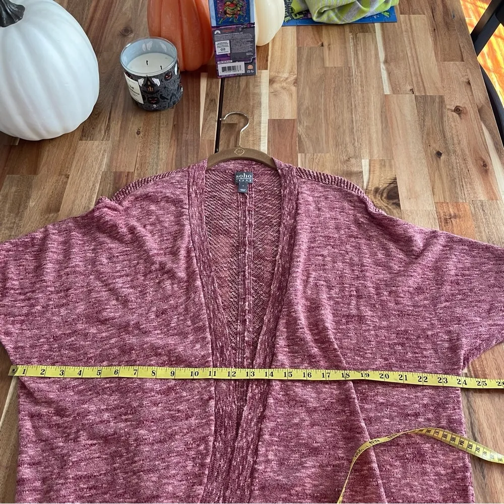 Layering Sweater Burgundy Half Sleeves Oversized - Image 5