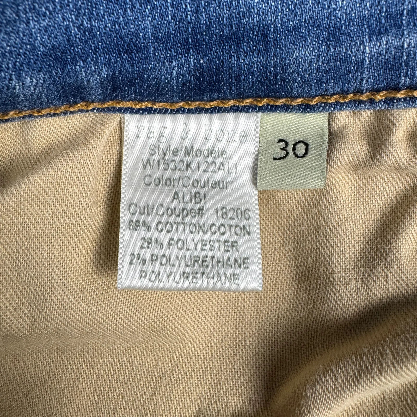 Rag & Bone High‎ Rise Skinny Jeans Women’s Size 30 Blue Alibi Distressed Hem USA - Image 10