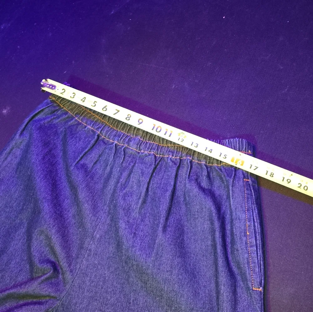 VTG Molato PANT SUIT Denim Blue SZ M - Image 13