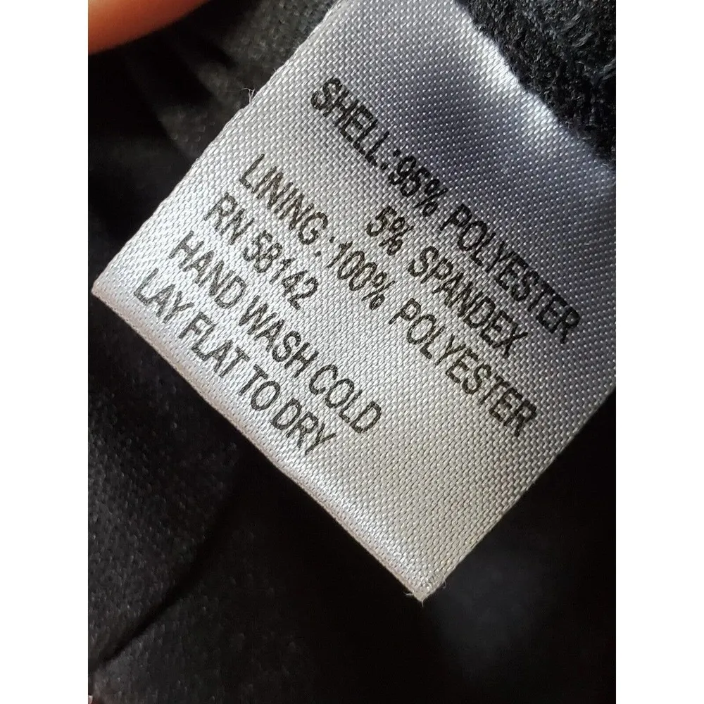 Muse Women's Black & Red Polyester Round Neck Short Sleeve Knee Length Dress 2 - Image 10