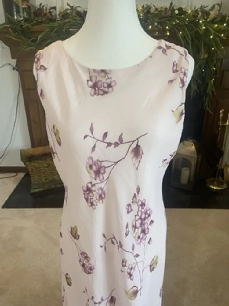 Ronni Nicole by Ouida | Vintage 90's Y2K Size 14 Fairy Flower‎ Pink Long Dress - Image 3