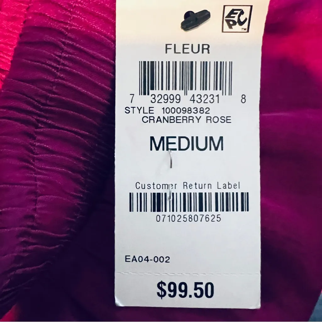 INC. International Concepts Size Medium Cranberry Color Off The Shoulder Dress - Image 6