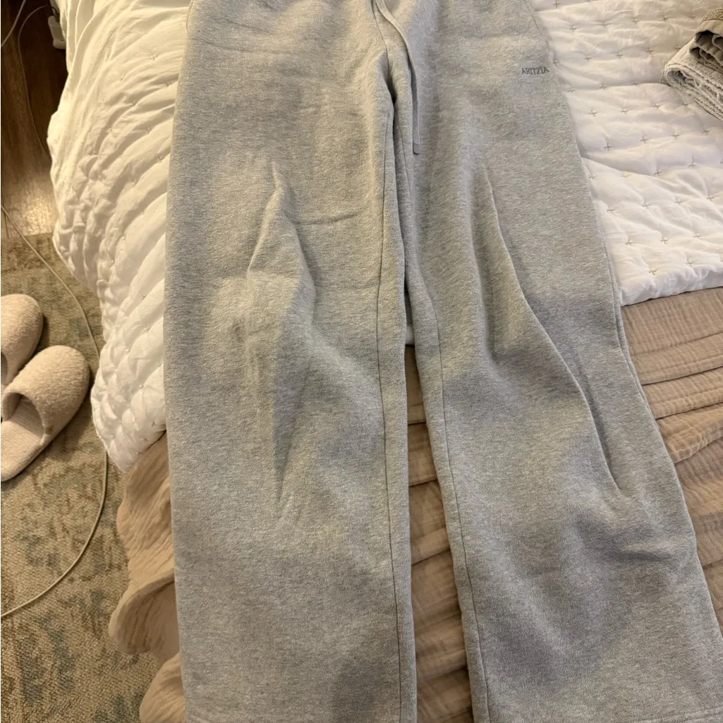 Aritzia  Gray Sweatfleece Pants - Image 6