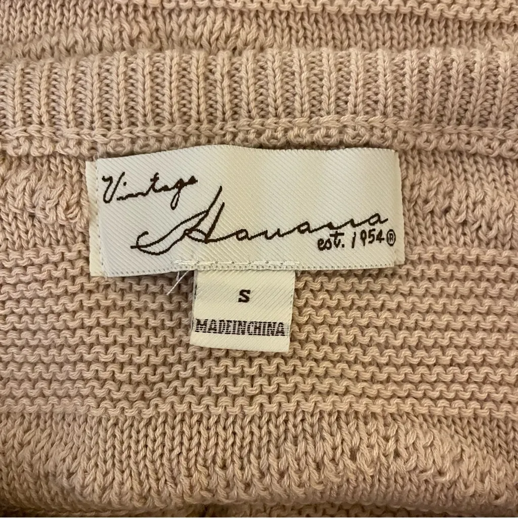 Vintage Havana Honey Beige Knitted Tube Top, Size S, NWOT - Image 5