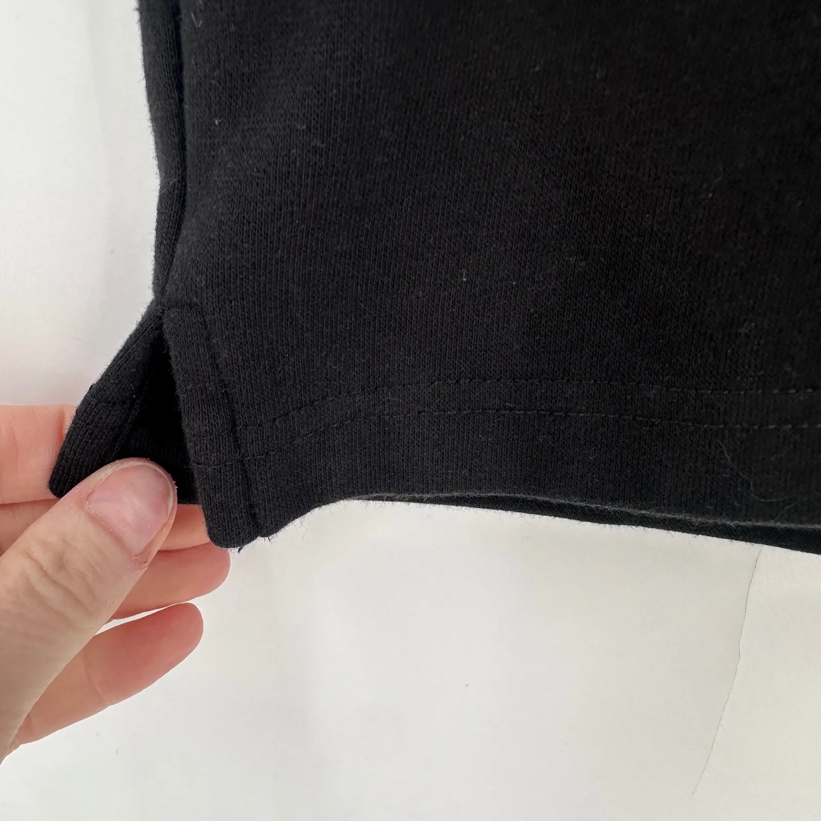 Christine Alexander Black Rhinestone Kisses Shirt Top Large Glam Sparkle Knit - Image 5