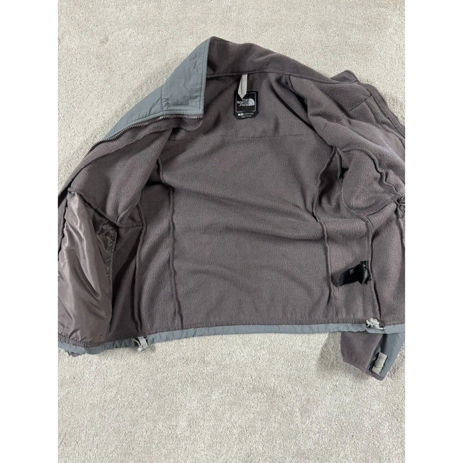 Women's Stone/grey NORTHFACE DENALI ZIP‎ UP JACKET SIZE SMALL - Image 5