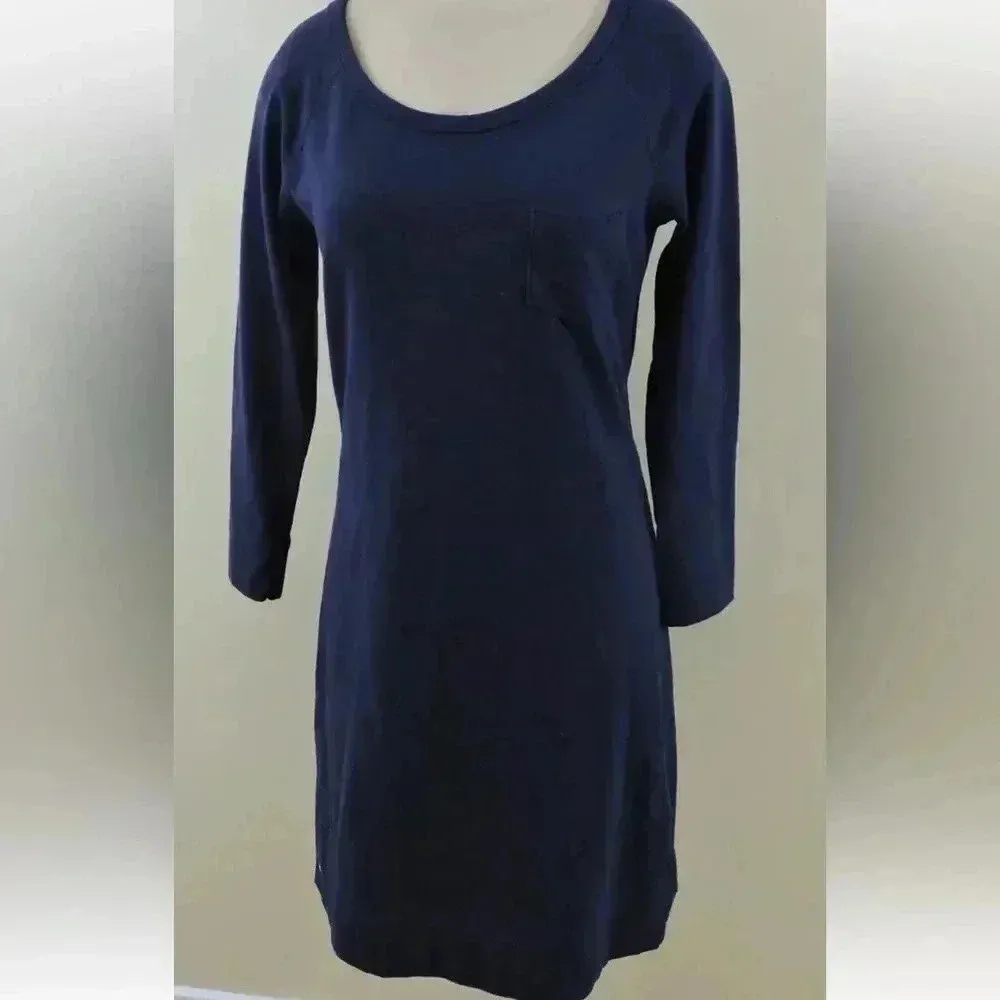 Lilly Pulitzer Preston Dress – Size Large – True Navy – French Terry Cotton - Image 2