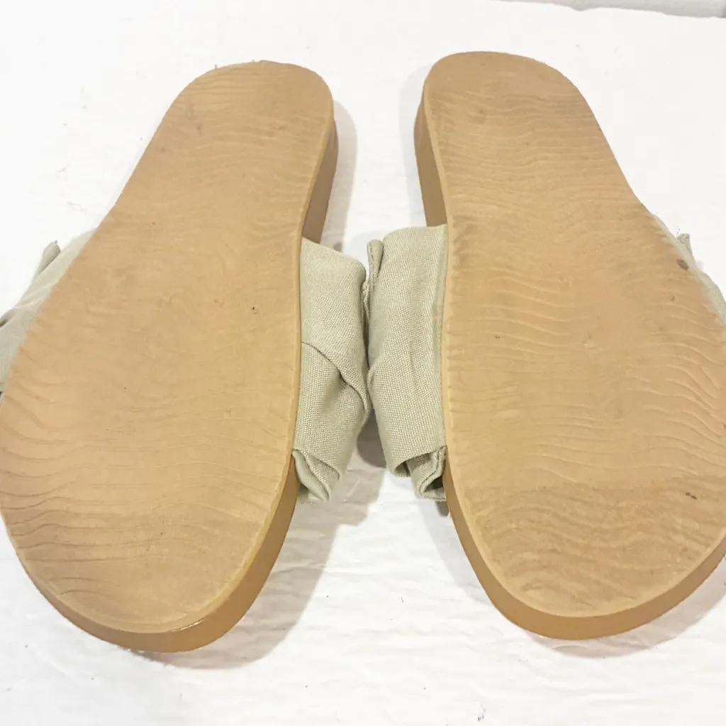 Reef Womens Light Green Knotty Scout Sandals Slip On Slides Size 9 - Image 6