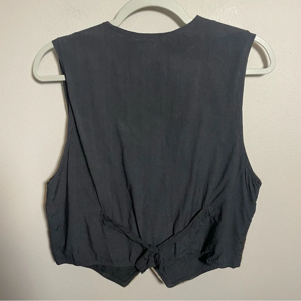 In Style Vintage wool blend button vest Brown Size L - Image 3