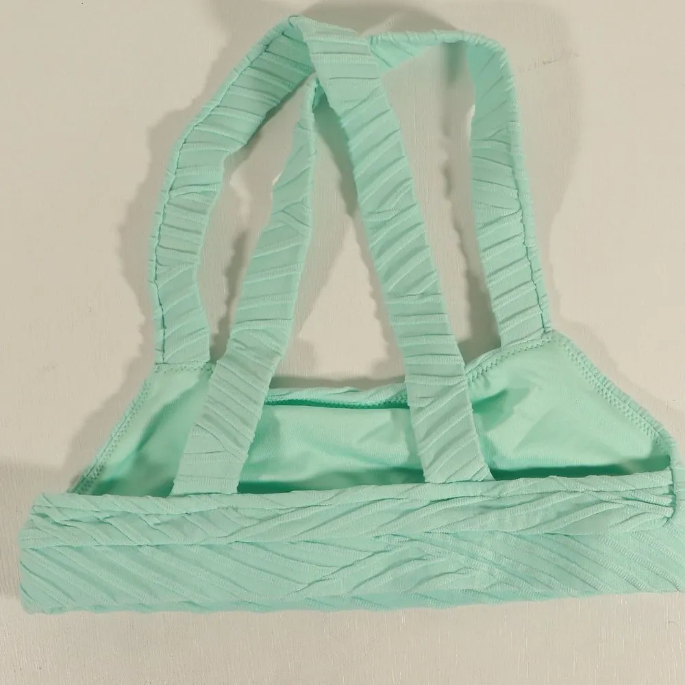 NWT Seafolly Freshwater Crop Top in Fresh Mint - Image 7