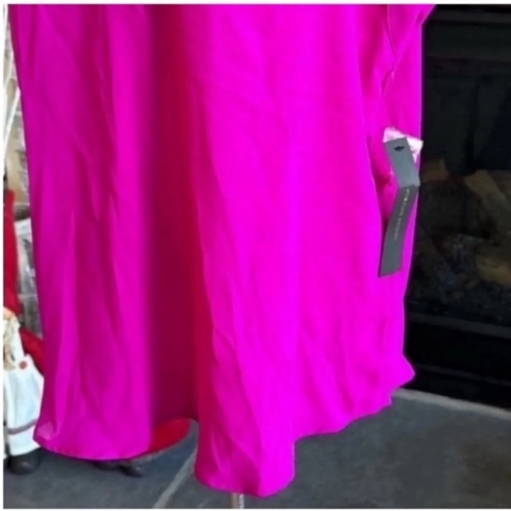 Cynthia Steffe Pink Blouse Relaxed Fit Notched Collar - Image 6