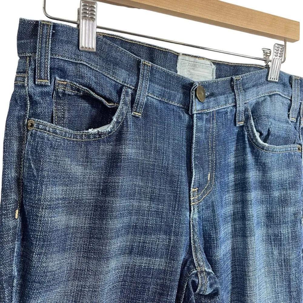 Current/Elliott The Bell Slim 1970s Low Rise Flare Jeans in Mason Wash Size 27 - Image 6