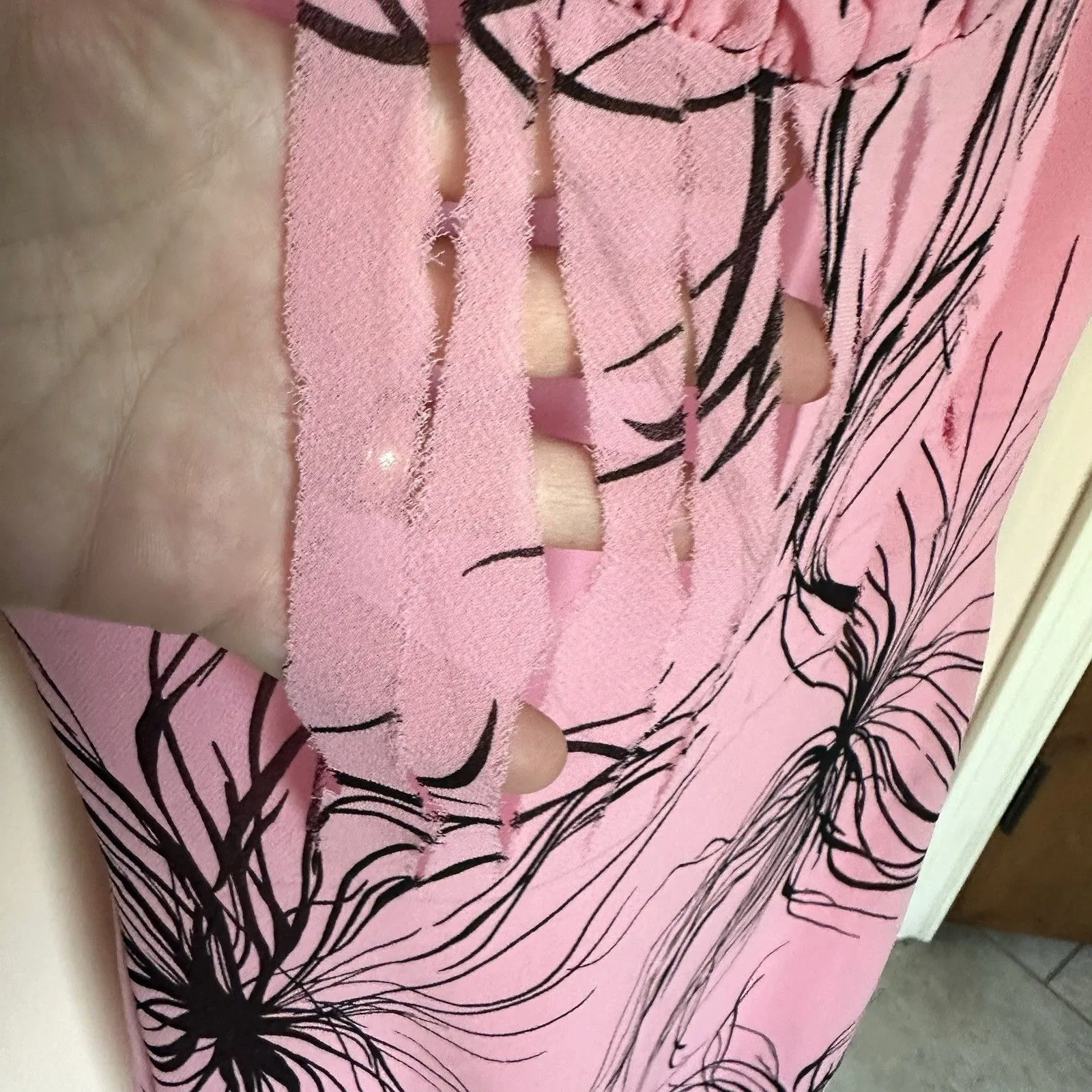 VTG Gidani Dress Med Midi Sleeveless Pullover Pink Cute Goth Whimsical USA - Image 5